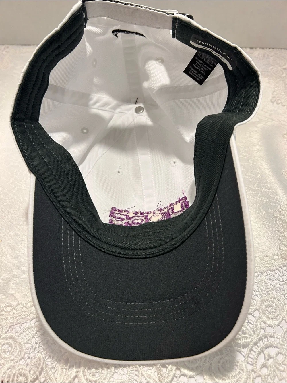 Nike Champions For Hope Dri-Fit Golf Cap with purple embroidery